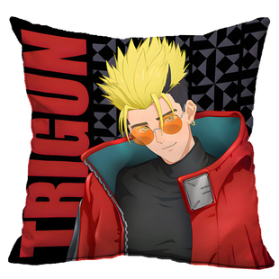 枪神TRIGUN 法修 威席 尼古拉斯 二次元方形车载抱枕沙发靠背枕头