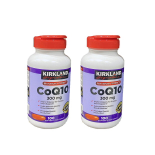 美国直邮Kirkland科克兰辅酶Q10胶囊300mg原装CoQ10进口2瓶