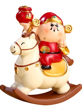 2026马年吉祥物摆件财神爷小礼品