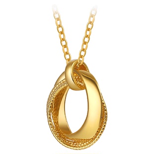 潮宏基浮光掠影黄金项链足金套链颈饰5G结婚三金婚嫁高奢礼物 卟