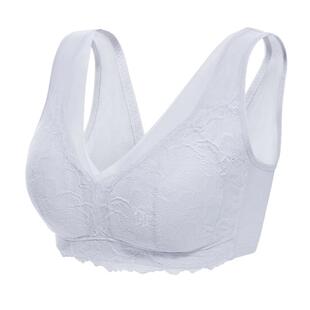 美佳美侬蕾丝内衣女大胸显小收副乳防下垂无钢圈文胸罩薄款全罩杯