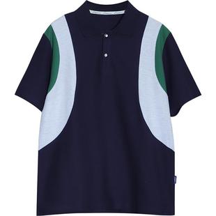 胖童装男童polo短袖T中大童男装夏装加肥加大宽松夏季男孩翻领T恤