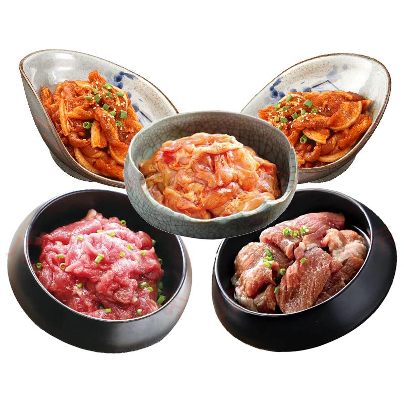 【门店同款】汉拿山韩式烤肉食材组合套餐1800g/3.6斤（4-6人餐）