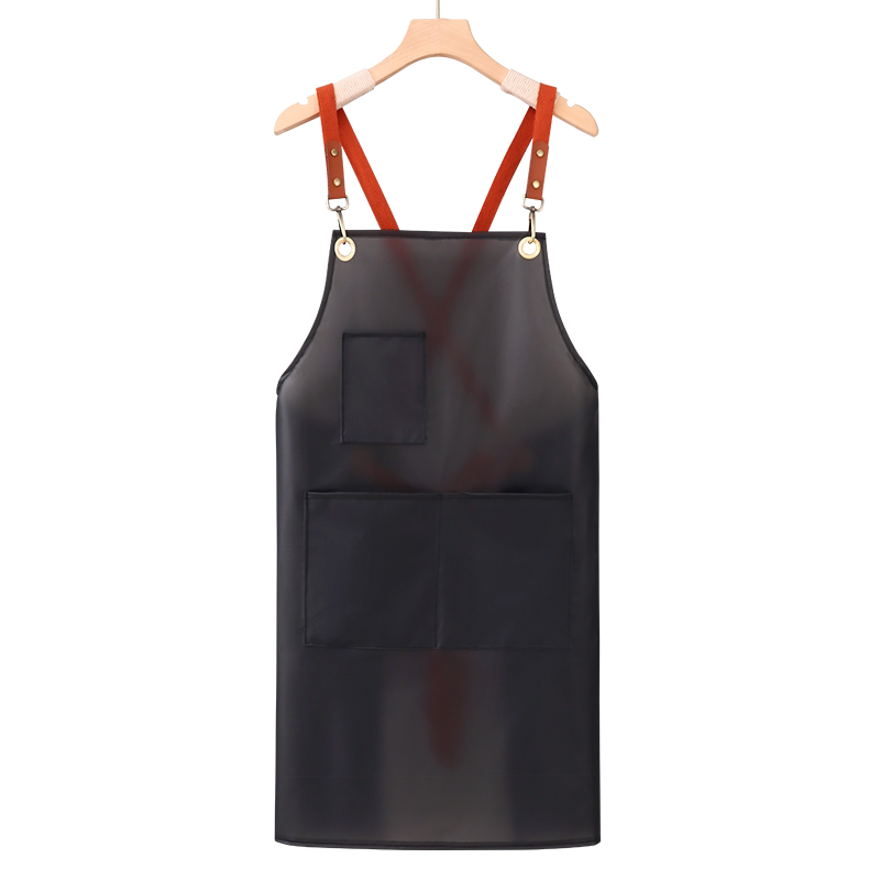 TPU透明围裙防水工作服女