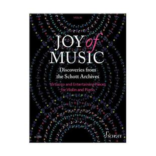 音乐的快乐 超技和趣味作品集 小提琴和钢琴 朔特原版乐谱书 Joy of Music Discoveries from the Schott Archives ED23308
