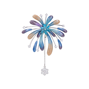 人手一个! SUMIYAKI 纯手工烟花胸针春夏包挂西装外套别针配饰女