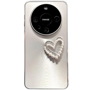 新款80promax适用于华为mate60pro+手机壳50荣耀100高级感magic6极光渐变p70立体爱心mate40挂绳nova12外壳rs