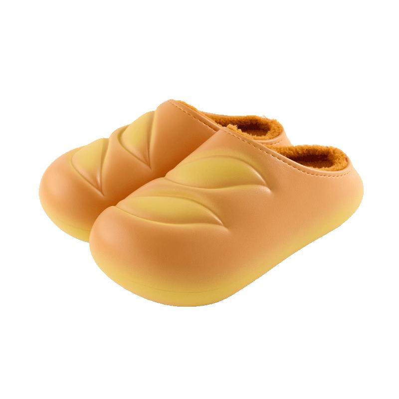 维动法棍棉拖鞋秋冬新款男女情侣外穿厚底防滑家居保暖毛绒面包鞋