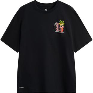 李宁反伍BADFIVE短袖T恤男士官方新款凉感上衣印花体恤圆领运动服