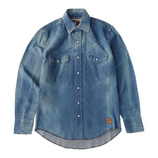 阿瞳牛社 Wrangler x The Last of US联名款感染水洗做旧牛仔衬衫