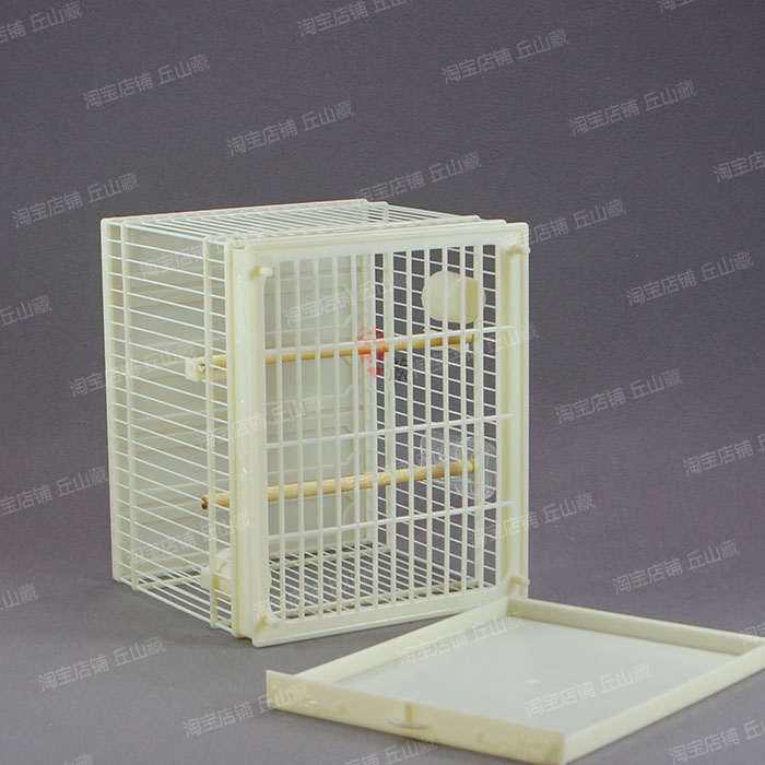 同丰鸟笼ABS塑钢小鸟笼绣眼红肋方形小型鸟笼养笼塑料鸟笼