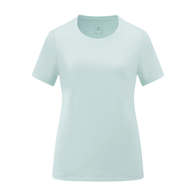 探路者防晒速干短袖T恤女圆领夏季薄款UPF50+防紫外线运动跑步T恤