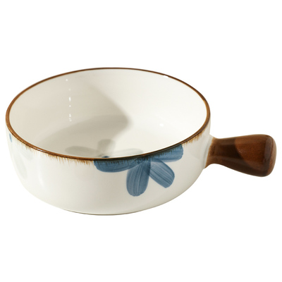 舍里耐高温手柄碗焗饭碗