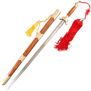 龙泉古羽宝剑喜上梅梢不锈钢花纹钢起脊太极软剑武术太极剑未开刃