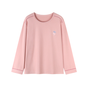 【德绒】睡衣女秋冬珊瑚绒春秋款女士长袖薄绒保暖家居服单件上衣