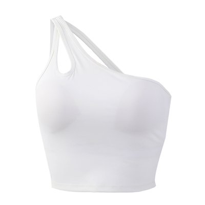 高级感单肩运动内衣美背健身背心