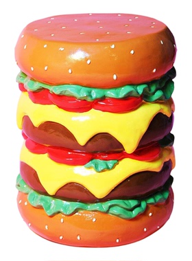 niko and ... FLAVORS系列2026新款双层汉堡桌面装饰摆件609889