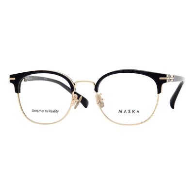 韩国MASKA眉线框超轻纯钛眼镜框