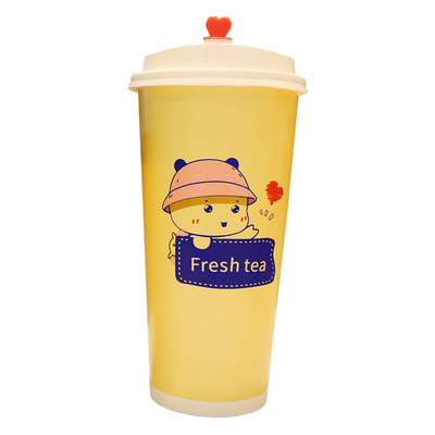 500/700ml一次性奶茶纸杯咖啡杯