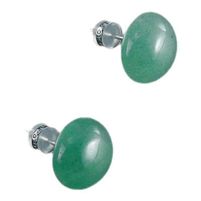 玛瑙东陵玉耳钉OKTO925银雅致