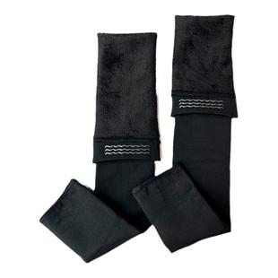 加绒加长九分防滑袜套女防勾丝保暖外穿显瘦防下滑肤色孕妇高筒袜