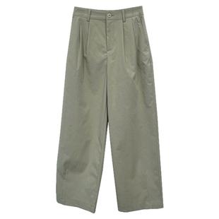 后半松紧腰宽松直筒休闲裤女九分裤夏薄款女裤速干裤夏日轻薄裤子