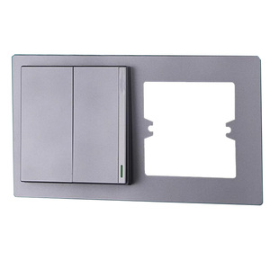 86型遮洞开关装饰盖板插座孔洞墙面长方形正超薄白色空白面板遮丑