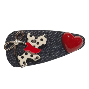 蝴蝶结斑点狗红心牛仔蓝水滴发夹bb夹简约刘海夹子头饰发夹发饰