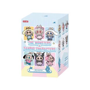 POPMART泡泡玛特拉布布三丽鸥家族搪胶毛绒挂件盲盒LABUBU凯蒂猫