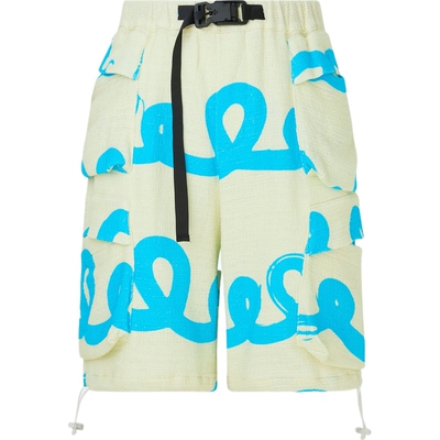 【折扣】BONSAI男直筒印花棉质短裤