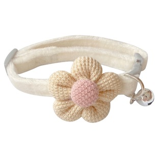 韩国奶乎乎奶油色INS风高颜值宠物用品猫咪狗项链项圈定制铭牌