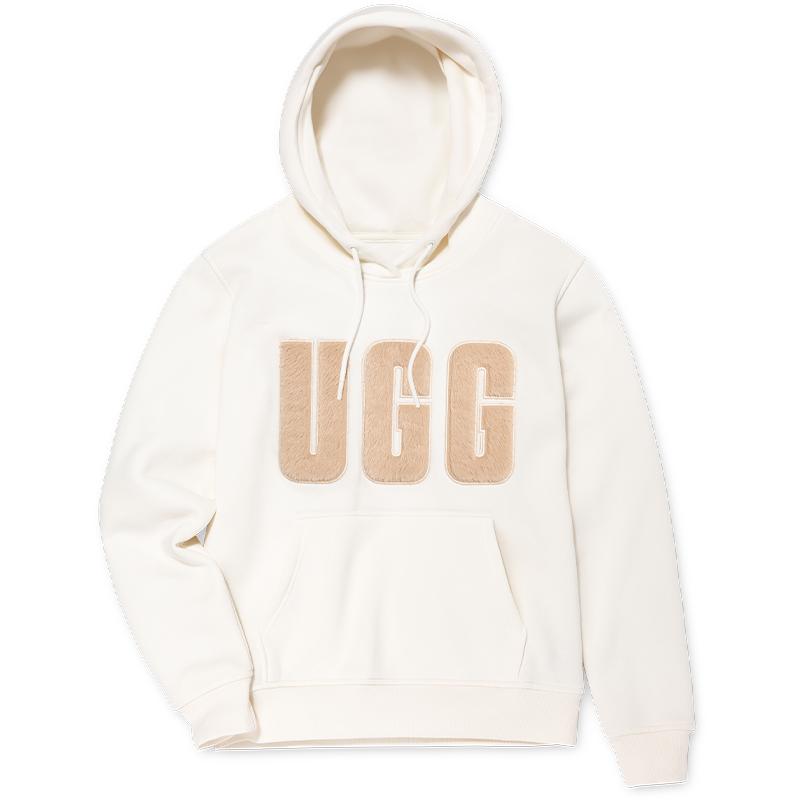 UGG秋季女士舒适上衣套头字母logo休闲卫衣连帽衫明星同款1144506