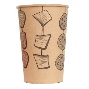 一次性热冷锅牛皮串串桶纸杯烤串定做46A关东煮杯子定制500个