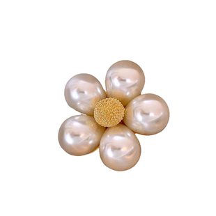 新款花朵珍珠胸针女胸花别针配饰气质高档西装防走光固定扣衣服