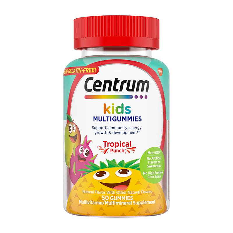 Centrum善存海外儿童多种矿物质复合维生素软糖维生素C50粒