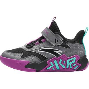 安踏儿童篮球鞋男童水泥氪星专业训练小童运动鞋网面透气耐磨鞋子