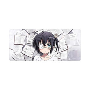 中二病也要谈恋爱小鸟游六花电脑鼠标垫超大动漫周边键盘桌面垫