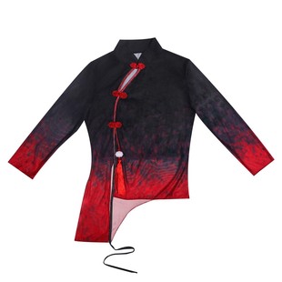 中国红古典舞2026新款女飘逸现代舞练功服扇子舞上衣舞蹈演出服装