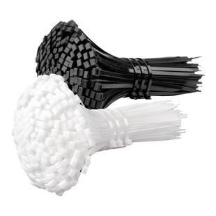 国标自锁式尼龙扎带工业级束线绑扎带黑白色塑料耐高温园艺4*200