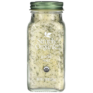 美国  Simply Organic 蒜盐133克零卡0脂撒料牛排西餐健身餐生酮
