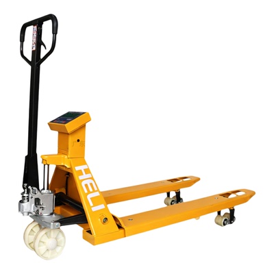 合力电子秤叉车带称重托盘拖车手动液压搬运车可打印秤地牛手拉车