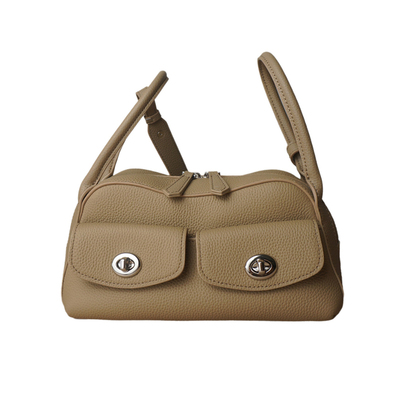 怪兽君小众真皮枕头包斜挎包