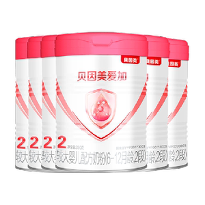 贝因美2段婴幼儿奶粉350g×6罐