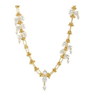 Melissa&Rosella张杰同款轻奢小众铃兰花水晶项链女款项链锁骨链