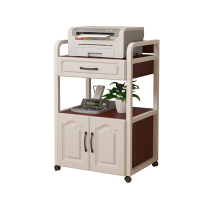 新款打印机架落地多层白色置物架