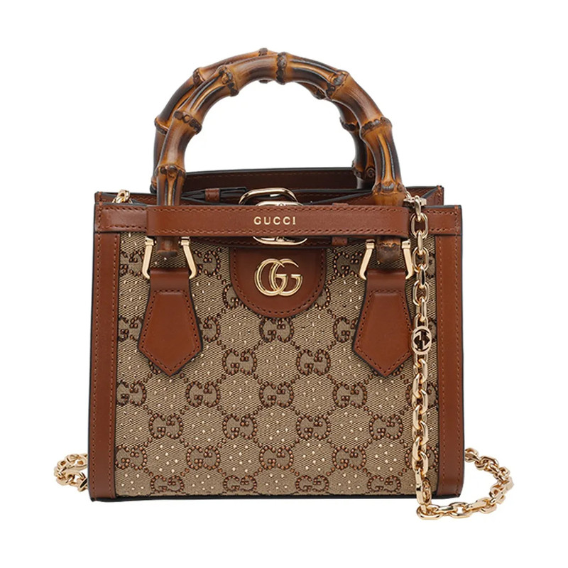 GUCCI 古驰女士diana 小号竹柄链条包 26早春新款 意大利代购正品
