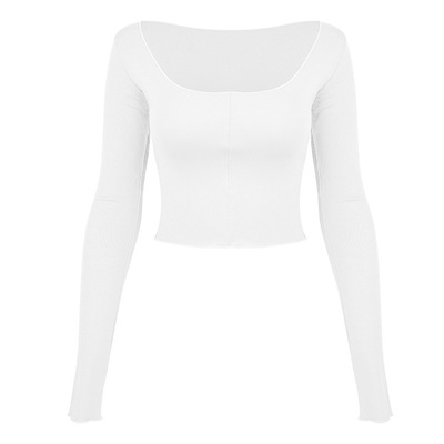 Umeko运动长袖大圆领健身服上衣