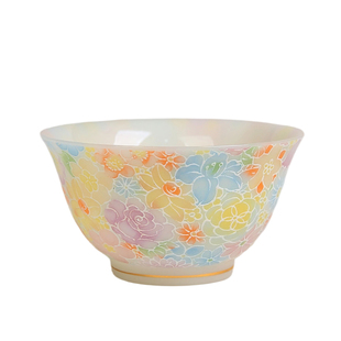 高档璞玉瓷万花主人杯碗杯陶瓷品茗杯子大号陶瓷功夫茶杯单杯专用