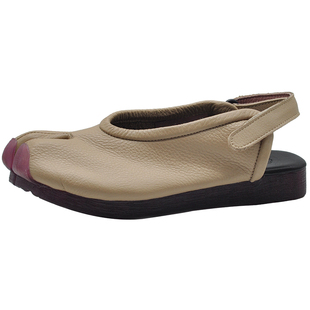 Artmu阿木原创复古真皮分趾凉鞋女外穿猪蹄鞋2025新款包头凉单鞋