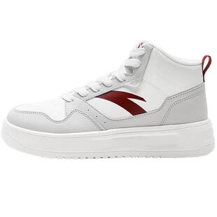 安踏轻松2高帮女鞋2025冬季官方旗舰运动鞋学生百搭厚底休闲板鞋